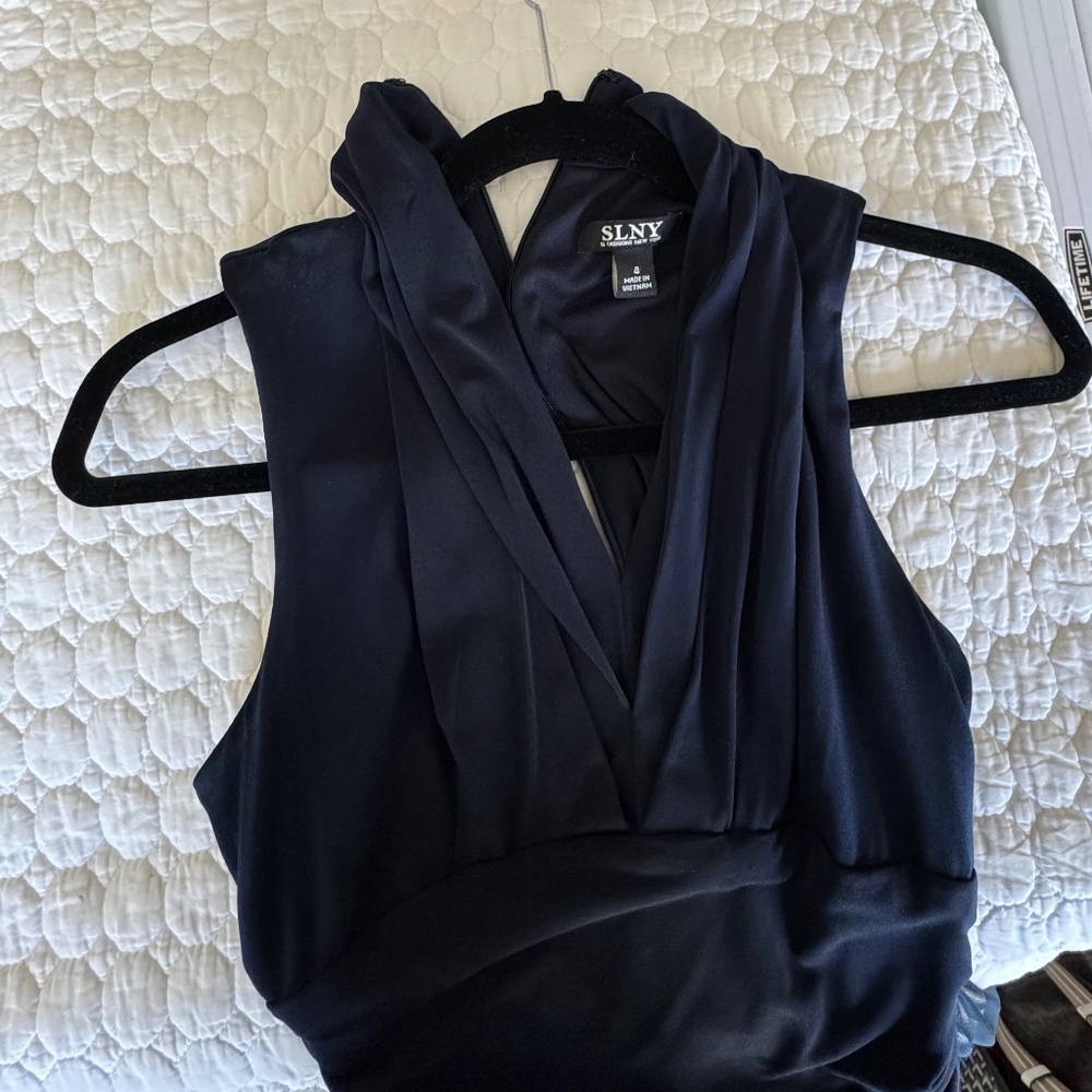 Black and Gray SLNY dress